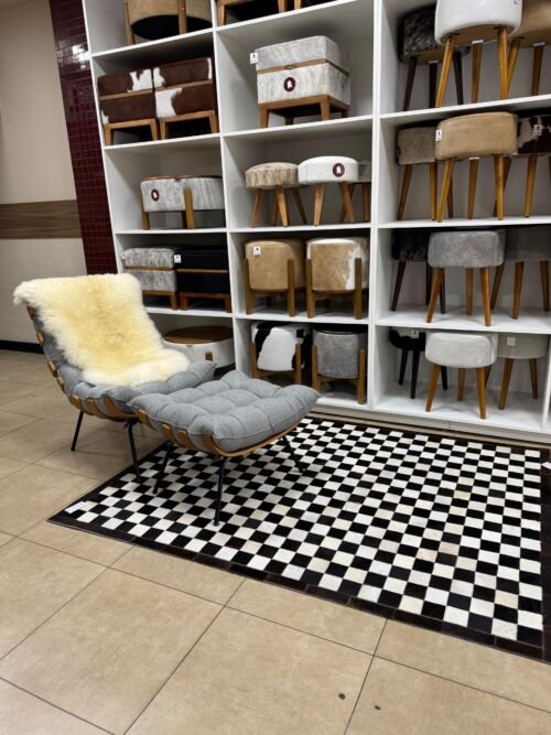 Tapete costurado 1,5x2,0m - Quadriculado (7x7) - Imagem 2