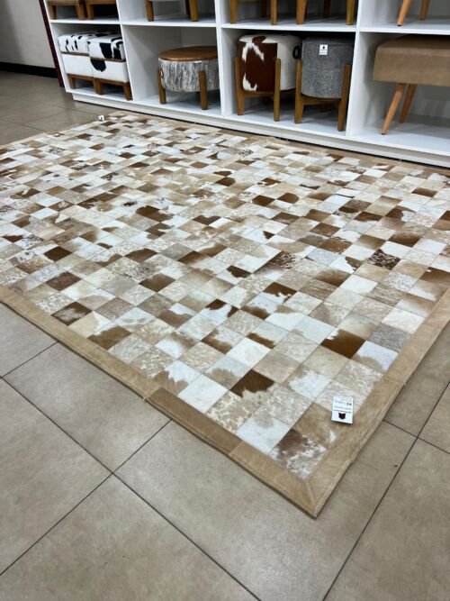 Tapete de Couro 2,0x3,0m - Quadriculado (10x10)