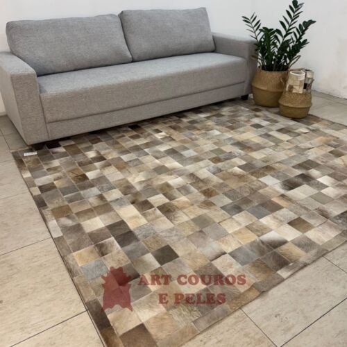 Tapete costurado 2,5x3,0M - Quadriculado (10x10)