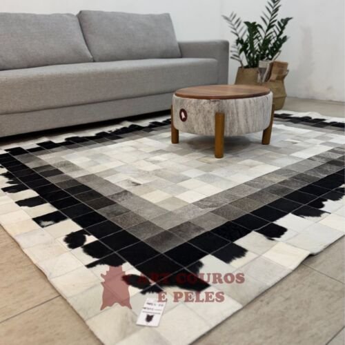 Tapete costurado 2,0x2,5m - Quadriculado (10x10)