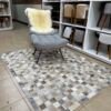 Tapete costurado 1,5x2,0m - Quadriculado (7x7)