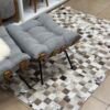 Tapete costurado 1,5x2,0m - Quadriculado (7x7)