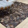 Tapete costurado 1,5x2,0m - Quadriculado (7x7)