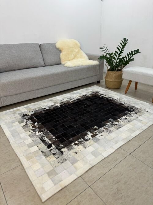 Tapete costurado 1,5x2,0m - Quadriculado (7x7)
