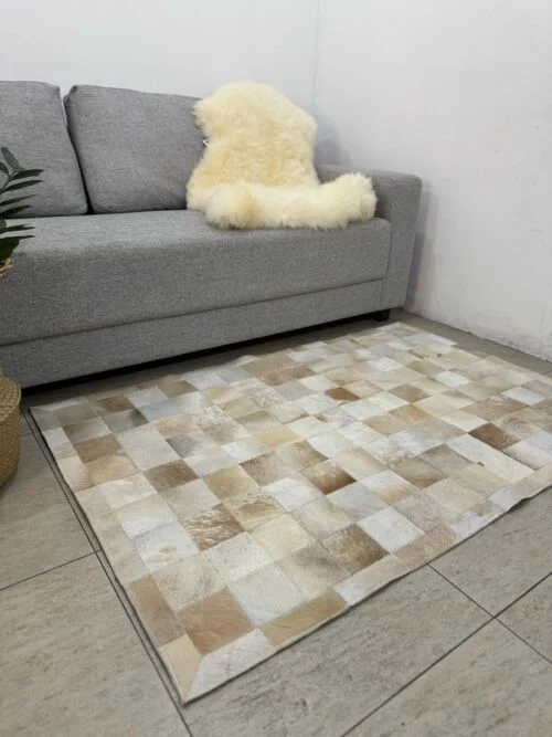 Tapete costurado 1,0×1,5M – Quadriculado (10×10)