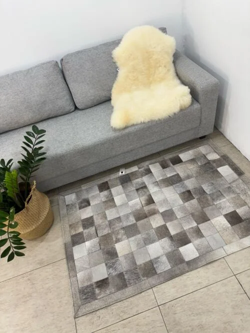 Tapete costurado 1,0×1,5M – Quadriculado (10×10)