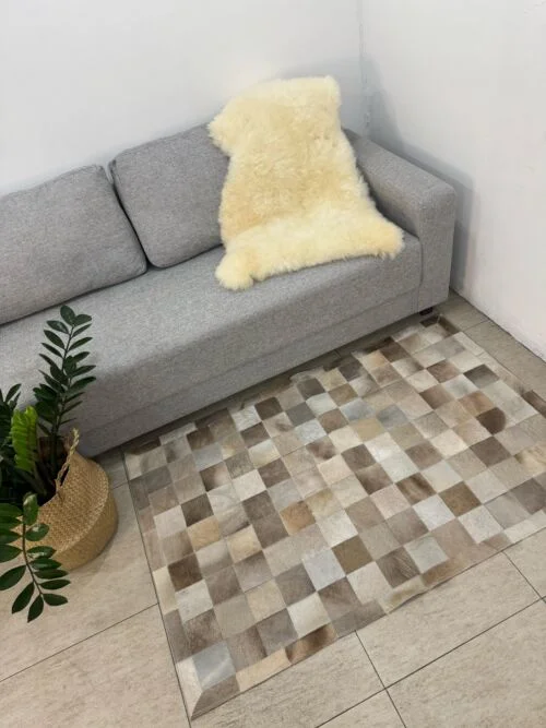 Tapete costurado 1,0×1,5M – Quadriculado (10×10)