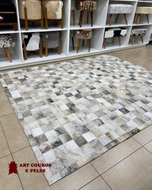 Tapete de Couro 2,0x2,5M - Quadriculado (10x10) - Imagem 2
