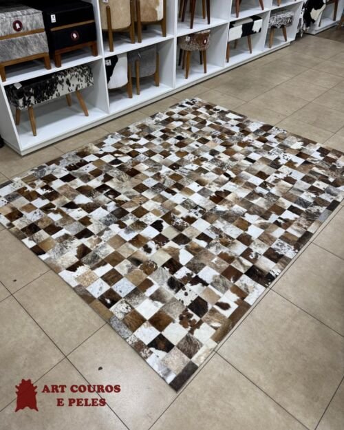 Tapete de Couro 2,0x2,5M - Quadriculado (10x10)