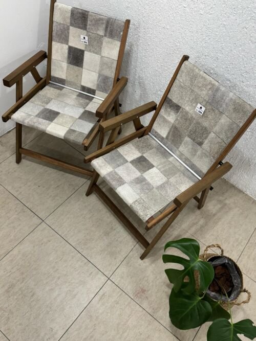 Par De Cadeiras De Madeira - ADULTO