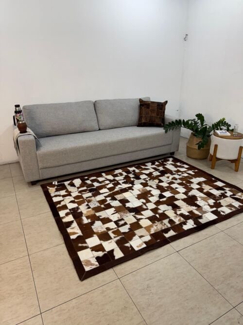 Tapete costurado 1,5×2,0m – Quadriculado (10×10)