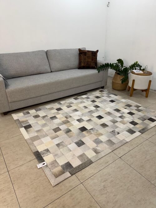 Tapete costurado 1,5×2,0m – Quadriculado (10×10)
