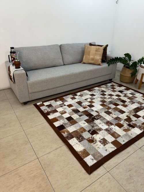 Tapete costurado 1,5×2,0m – Quadriculado (10×10)