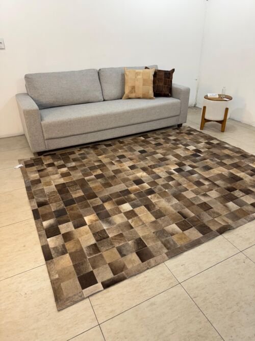 Tapete de Couro 2,0x2,5m Quadriculado (10x10)