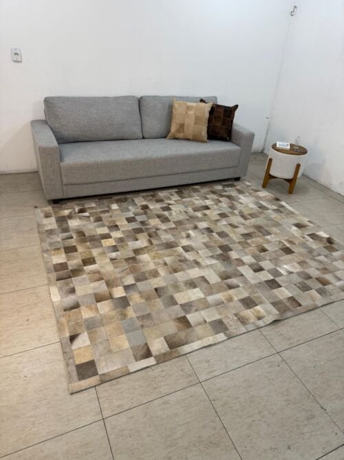 Tapete de Couro 2,0x2,5m Quadriculado (10x10) - Imagem 4