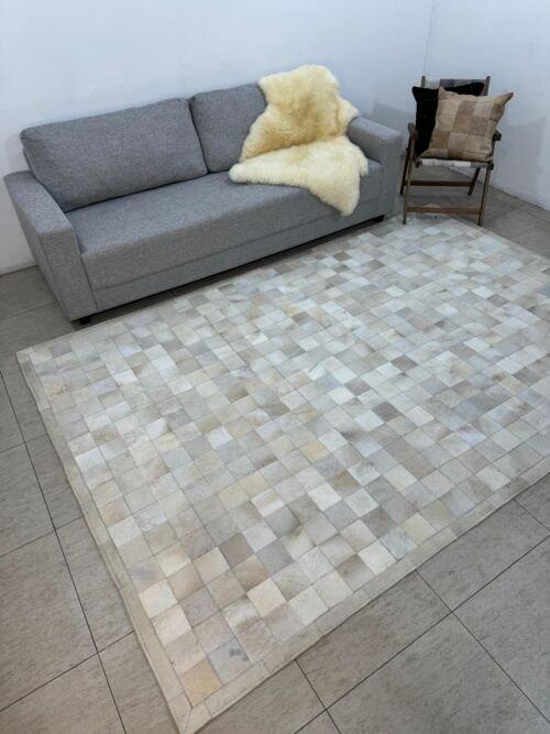 Tapete costurado 2,0x3,0m - Quadriculado (10x10)