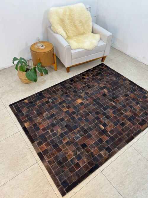 Tapete costurado 1,5x2,0m - Quadriculado (7x7)